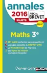 Maths 3e. Sujets 2016